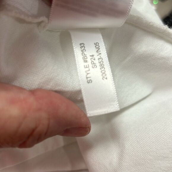 J. Crew Factory BP533 white Petite button-up oxford shirt in signature fit Small - Picture 11 of 11